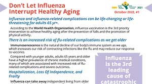 Don’t Let Influenza Interrupt Healthy Aging