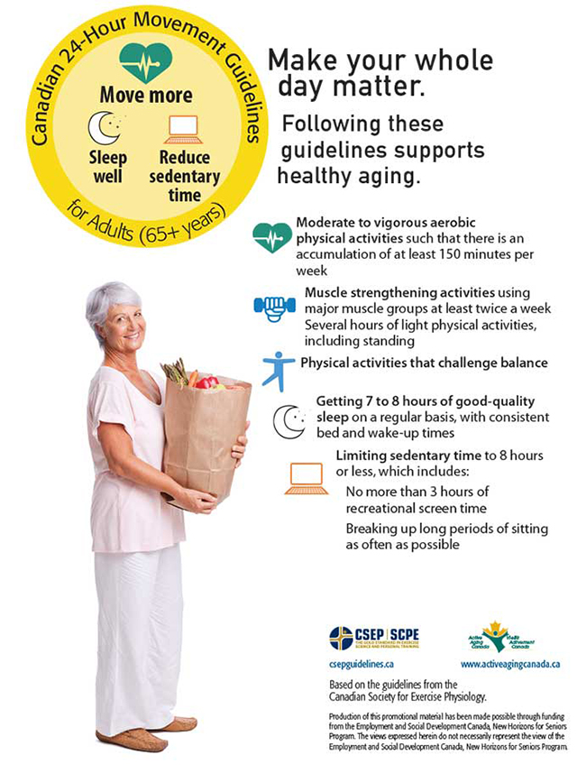 Canadian Physical Activity Guidelines Poster - Groceries